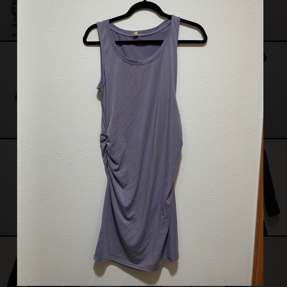 Lavender maternity dress